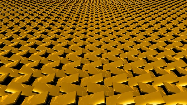 3D abstracto oro cremallera patrón frontal — Foto de Stock