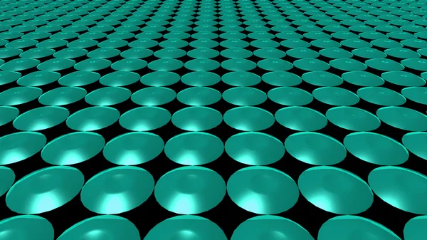 3D abstrakt grön mönster cirkel front — Stockfoto