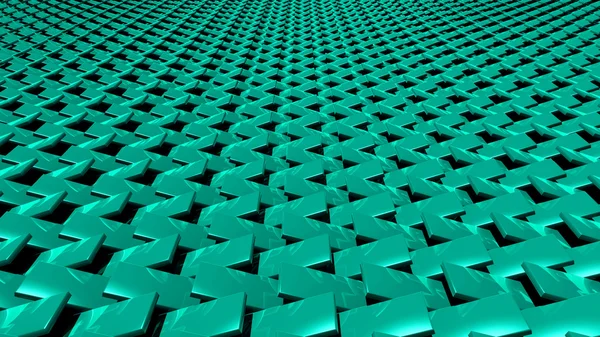 3D abstracto verde cremallera patrón frontal — Foto de Stock