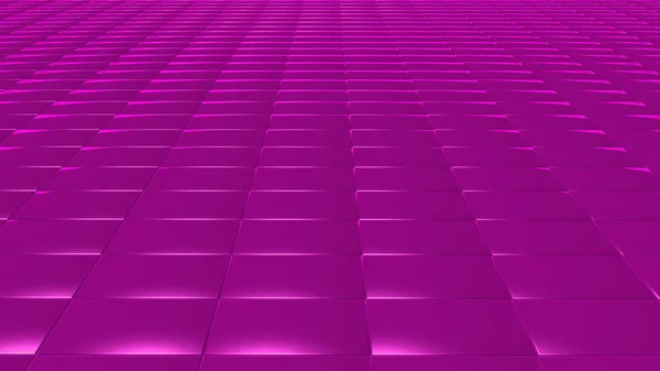 3D astratto modello magenta rettangolo anteriore — Foto Stock