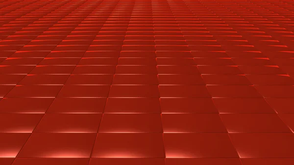 3D padrão vermelho abstrato retângulo frontal — Fotografia de Stock