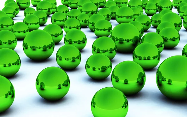 3D palla di Natale verde — Foto Stock