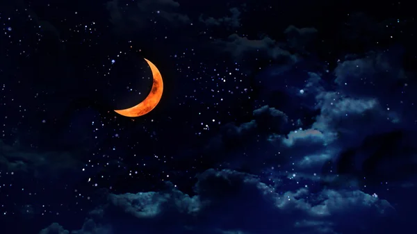 万圣节的南瓜色半个月亮 — 图库照片