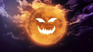 kabak yüz büyük Halloween ay