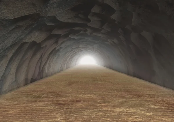 Cueva túnel de roca — Foto de Stock