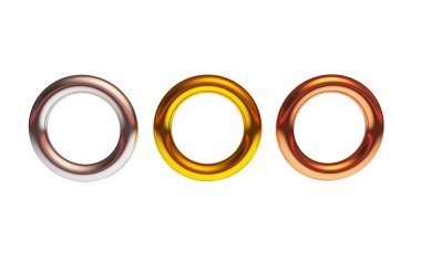 Altın gümüş bronz backound halkası