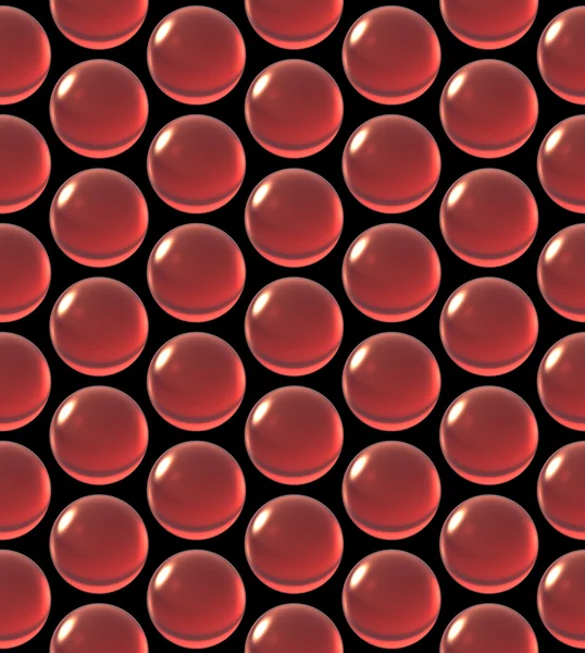 Кристалічний кульковий масив червоний — стокове фото