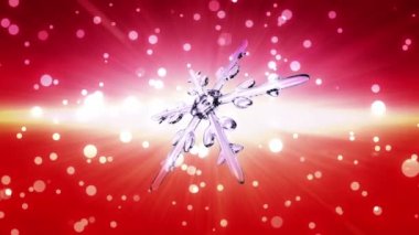 bokeh Noel kar tanesi yeşil