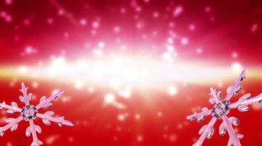 bokeh Noel kar tanesi yeşil