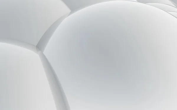 3D-witte abstracte bollen achtergrond — Stockfoto