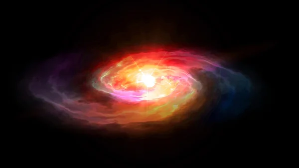 Κόκκινο γαλαξία στο χώρο. — Φωτογραφία Αρχείου