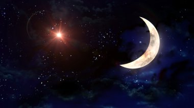 Mars mercek parlaması ile moon