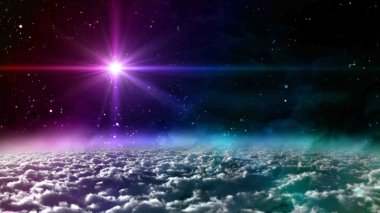 space glow color star lens flare clipart