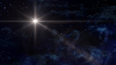 yıldızlı gece beyaz yıldız çapraz gezegen