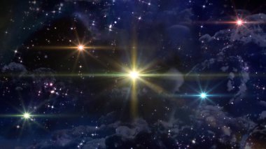 Beş sarı ufo Uzay Uzay gecede