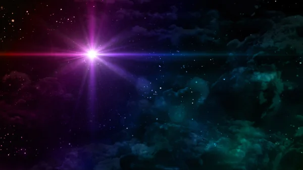 Σταυρωτό αστέρι έναστρη νύχτα χρώμα — Φωτογραφία Αρχείου