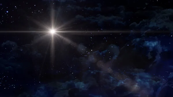 yıldızlı gece beyaz yıldız çapraz gezegen