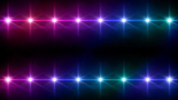 Doble estrella lente bengalas color púrpura — Foto de Stock
