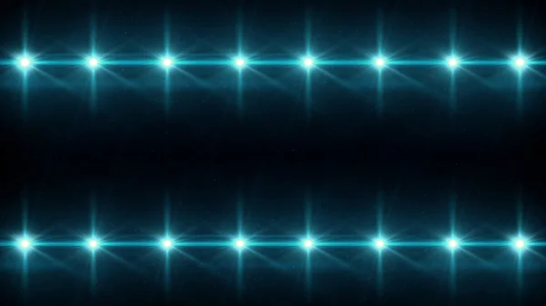 Duplo Estrelas lente chama padrão azul — Fotografia de Stock