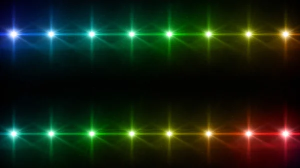 Double Stars lens flares pattern color — Stock Photo, Image