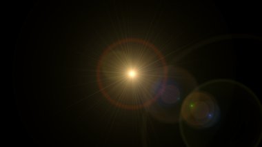 yuvarlak daire lens flare Merkezi Sahne ışığı