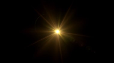 pırıltı altın yıldız lens flare Merkezi