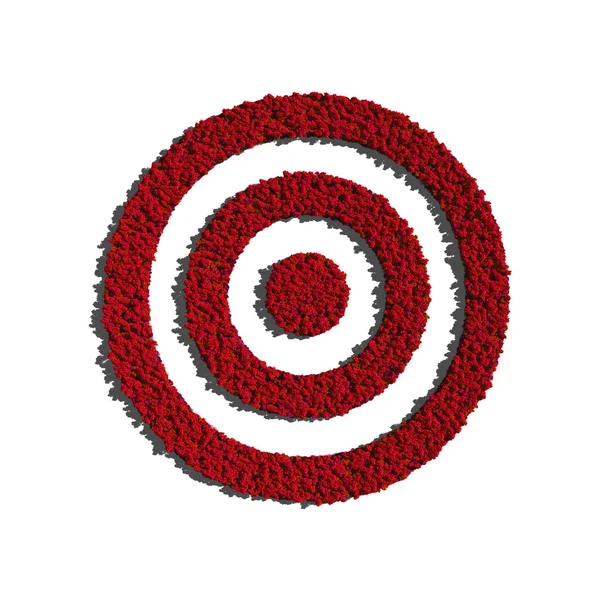 Target create by tree material red — Stock Photo, Image