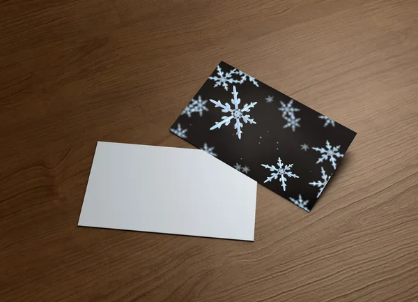Snowflakes focusing background black white wood — ストック写真