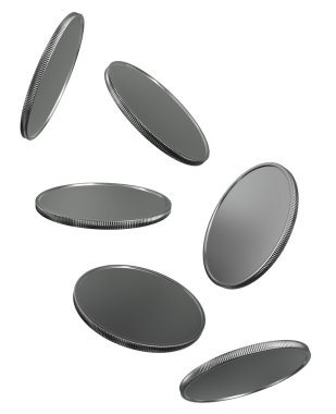 Ücretsiz Döndürme düşen gümüş sikke