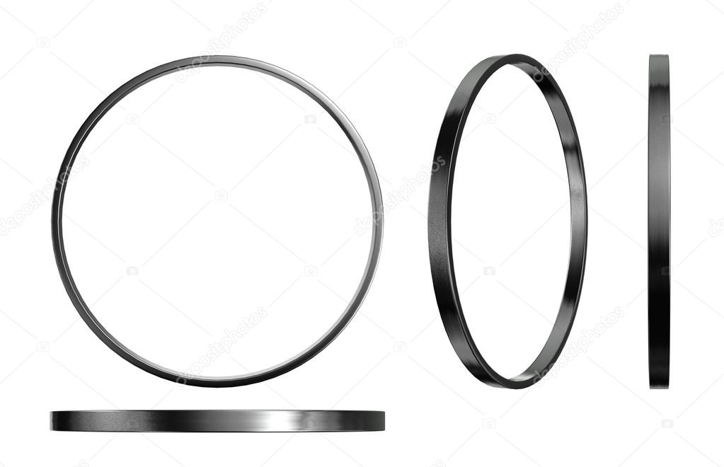 silver ring three dimension