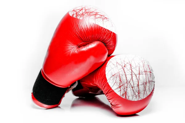 Boxing gloves red — Stock Photo, Image