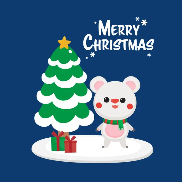Εορταστική Κάρτα Χαιρετισμού Χριστούγεννα Και Πρωτοχρονιά Πρότυπο Για Την Κάρτα — Διανυσματικό Αρχείο