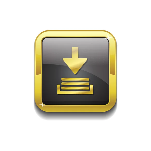 Télécharger Square Vector Gold Web Icône Set bouton — Image vectorielle