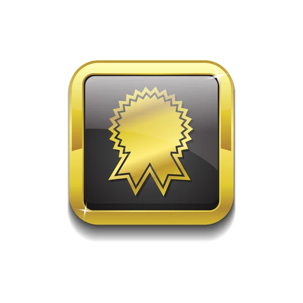 Madalya altın vektör kutsal kişilerin resmi düğme — Stok Vektör