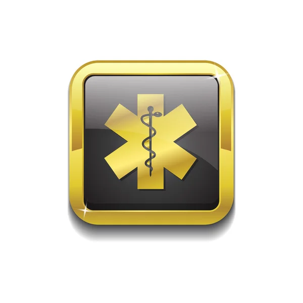 Conception d'icône vectorielle de signe d'urgence de santé — Image vectorielle
