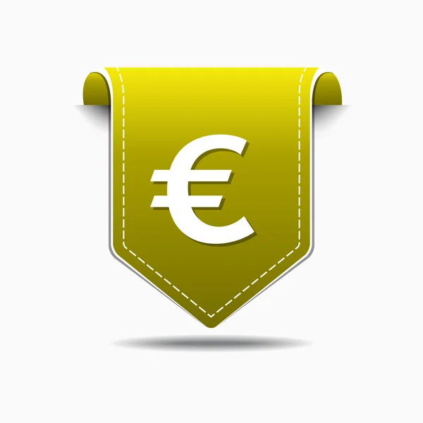 Euro teken pictogram ontwerp — Stockvector