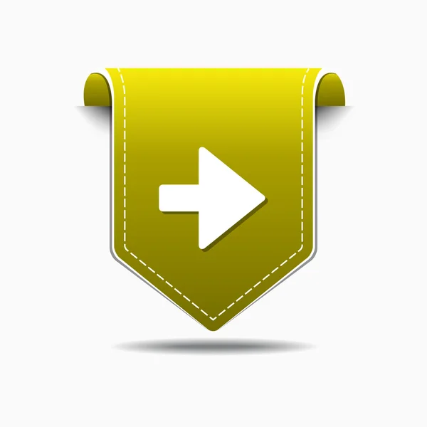Pijl-rechts pictogram ontwerp — Stockvector
