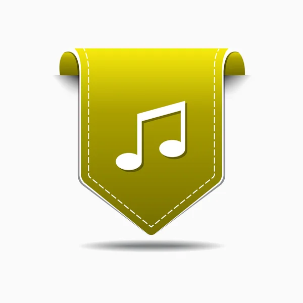 Music Notes Icon Design — Stock Vector