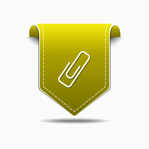 Paper Clip Icon Design — Stock Vector