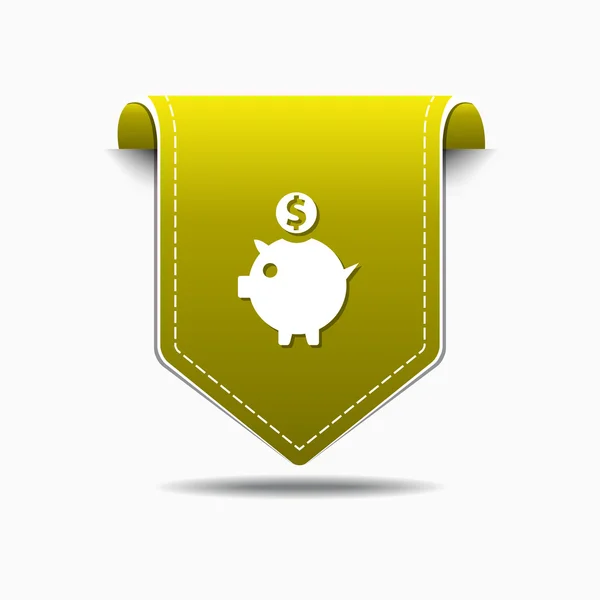 Piggy Bank Icon Design — Stock Vector