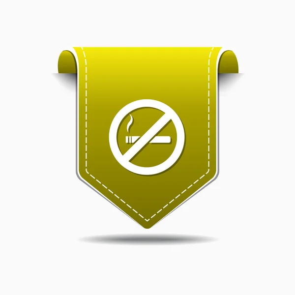 No Smoking Sign Icon Design — Stock Vector