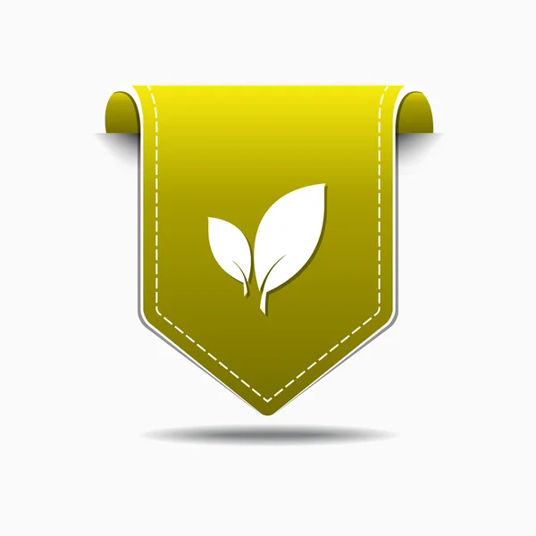 Icono de hoja Icono de diseño — Vector de stock