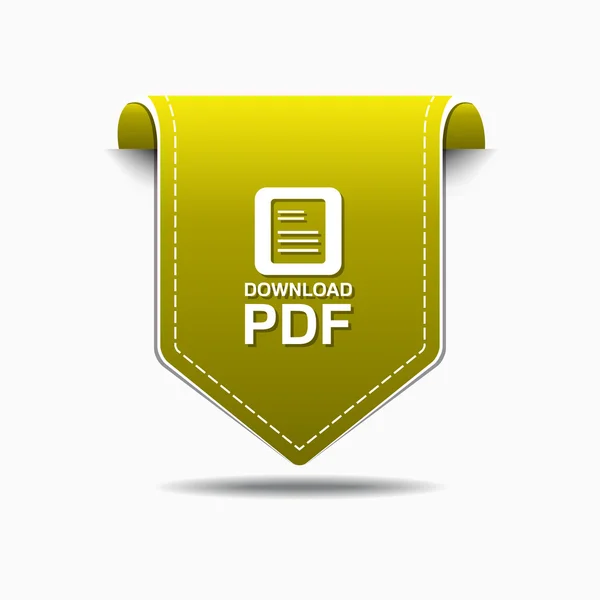 PDF ke stažení ikony designu — Stockový vektor
