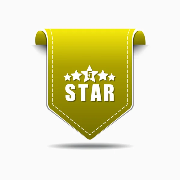 5 ikonu hvězdičky Design — Stockový vektor