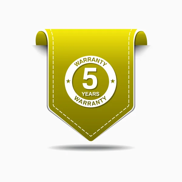 5 anos de garantia Icon Design — Vetor de Stock