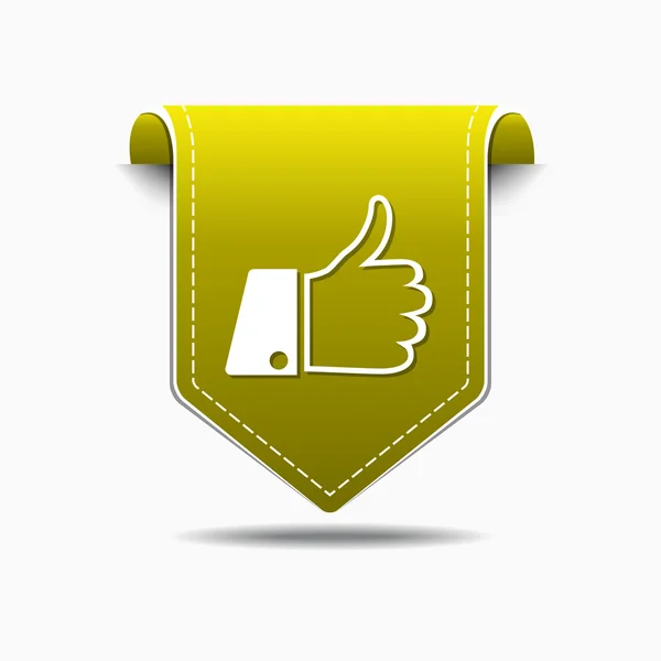 Thumb Up Icon Design — Stock Vector