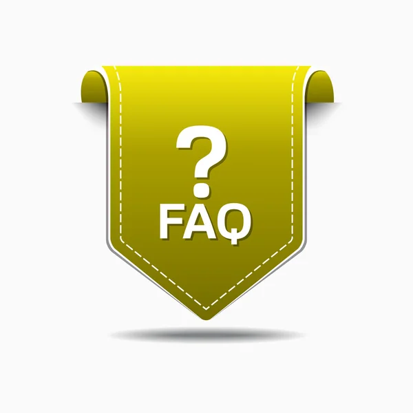 FAQ Icon Design — Stock Vector