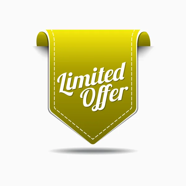 Limited Time Offer Icon Design — Stock Vector