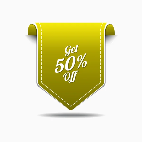 Get 50 Percent Icon Design — Stock Vector