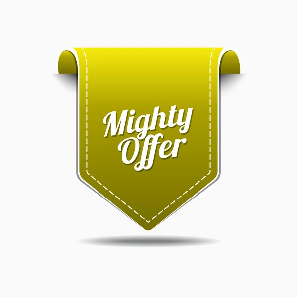 Mighty Offer Icon Design — Stock Vector